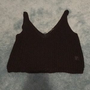 Knitted crop top